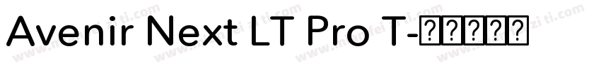 Avenir Next LT Pro T字体转换
